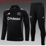 Chándal Inter Miami 2025/26 (Black Half Zipper) - NIÑOS